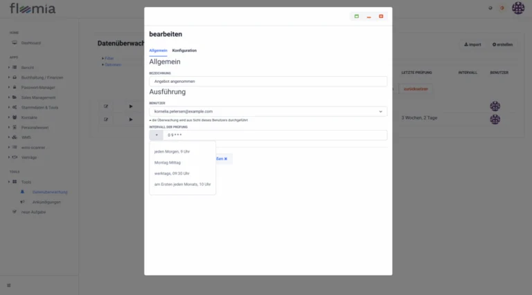 Automatisierung: Regel für eine automatische Aktion anlegen
